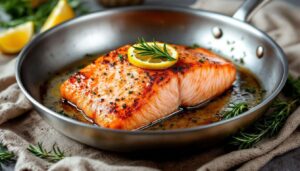Lachs richtig braten: Warum die Hautseite laut Steffen Henssler immer 80 Prozent der Garzeit bekommt