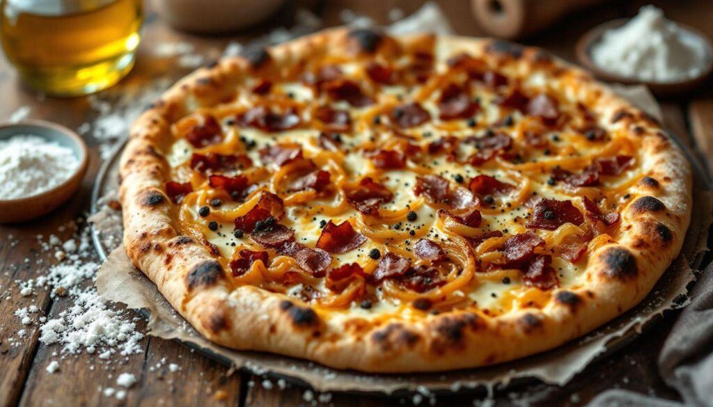 Hefeteig für Flammkuchen ohne Gehen: Bäckermeister erklärt, warum Quark-Öl-Teig besser funktioniert