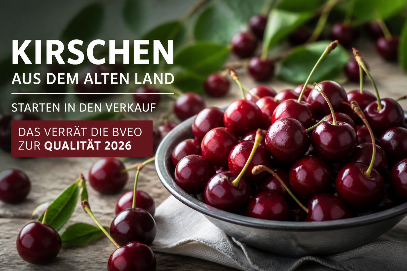 Kirschen aus dem Alten Land starten in den Verkauf, das verrt die BVEO zur  Qualitt 2026 - Atelier Rosi